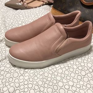 NWT, womens 10, H&M, faux leather, slip on shoes